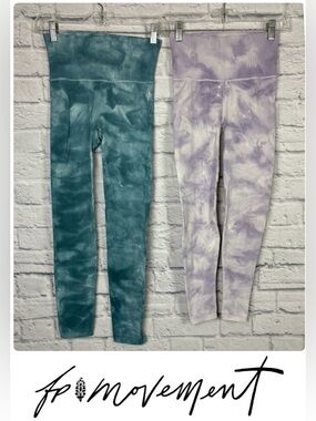 Free People Movement Marbled Perforated Leggings bundle XS/S